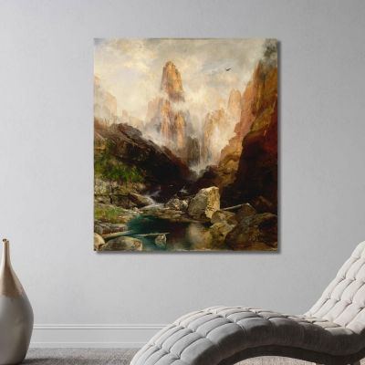 Mist In Kanab Canyon Utah Thomas Moran tmr41 canvas print 