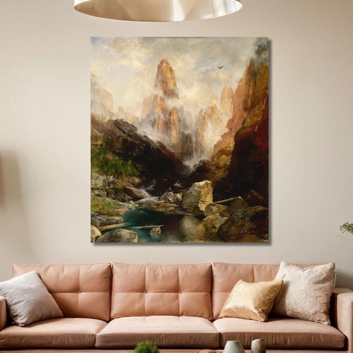 Mist In Kanab Canyon Utah Thomas Moran tmr41 canvas print 