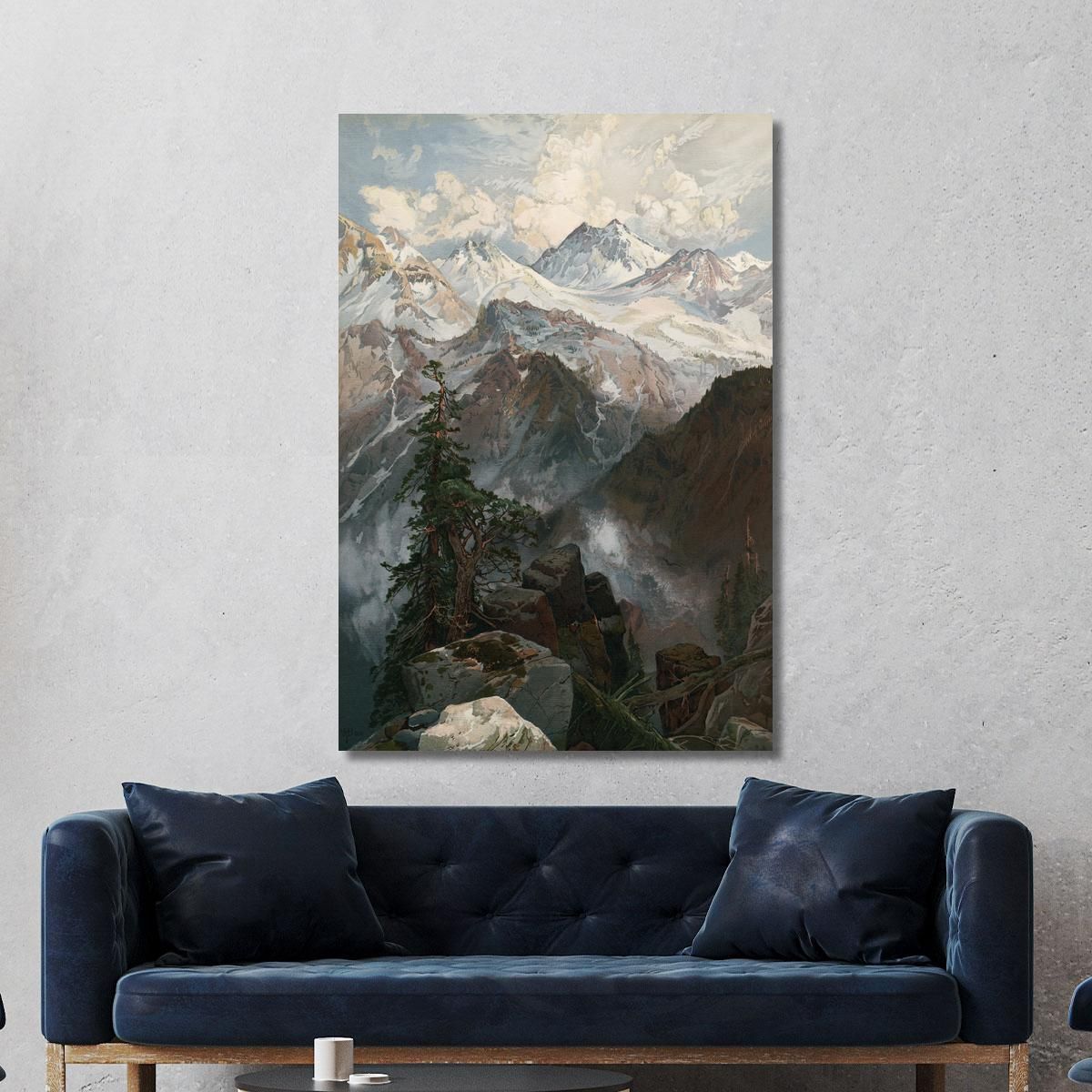 Summit Of The Sierras Nevada Thomas Moran tmr54 canvas print 