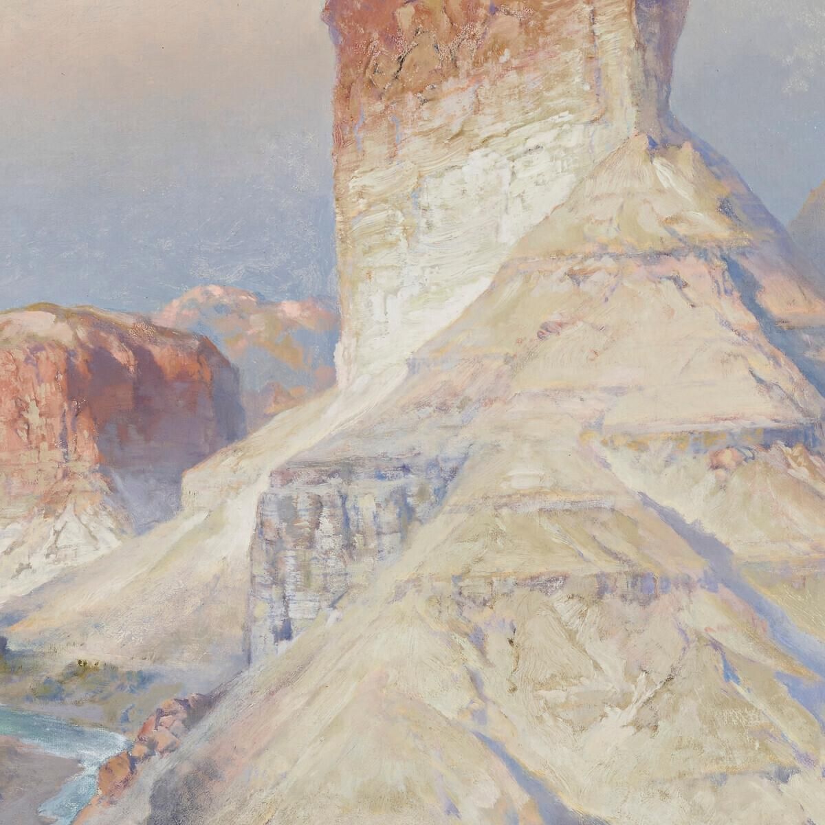 The Castle Rock Green River Wyoming Indian Summer. Green River. Wyoming Thomas Moran tmr58 canvas print