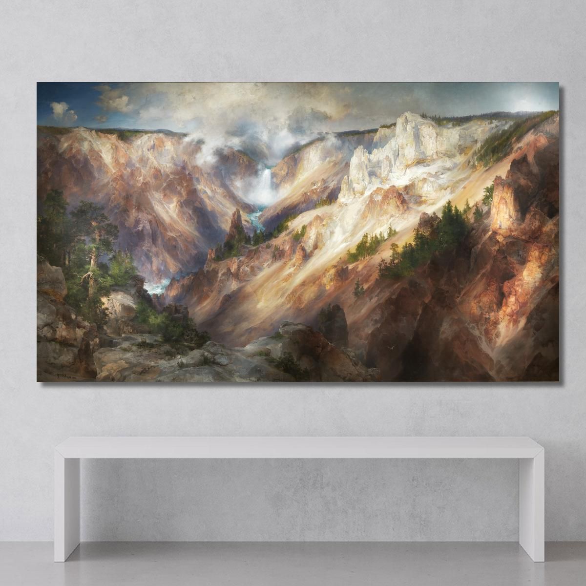 The Grand Canyon Of The Yellowstone Thomas Moran tmr62 canvas print 