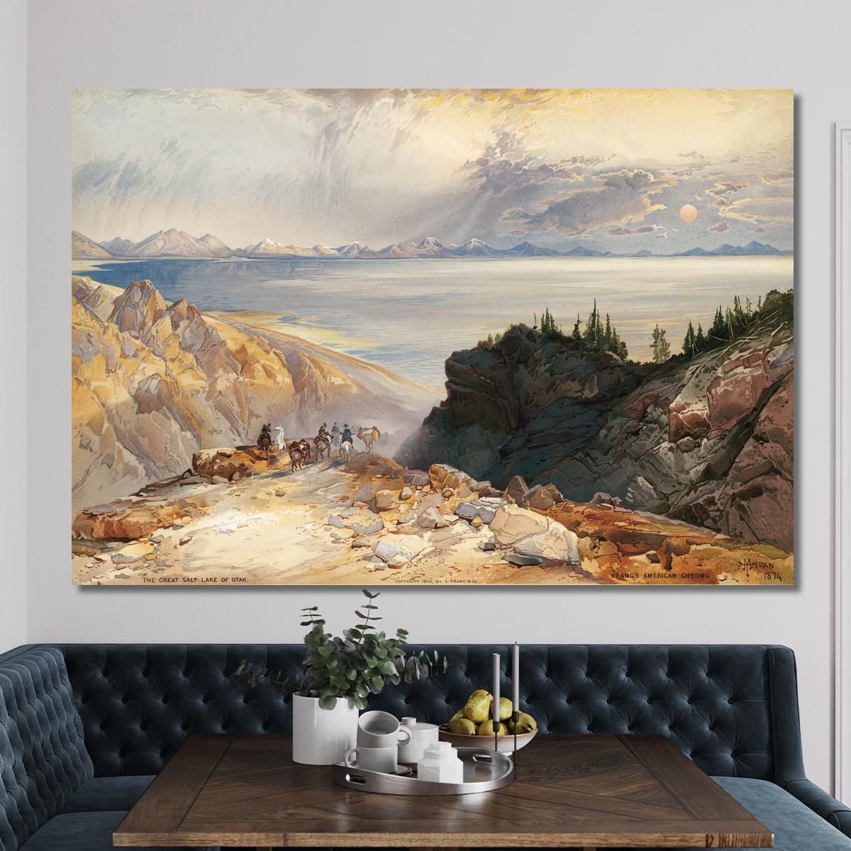 The Great Salt Lake Of Utah Thomas Moran tmr66 canvas print 