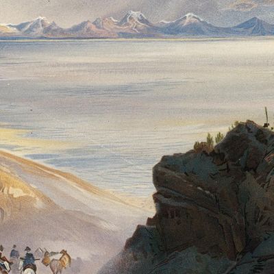 The Great Salt Lake Of Utah Thomas Moran tmr66 canvas print