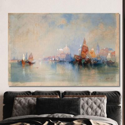 The Lagoon Looking Toward Santa Maria Della Salute Thomas Moran tmr68 canvas print 
