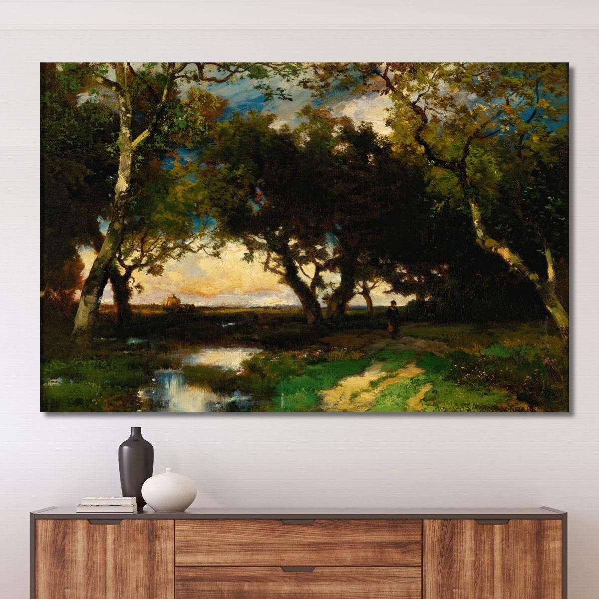 Under The Trees Thomas Moran tmr80 canvas print 