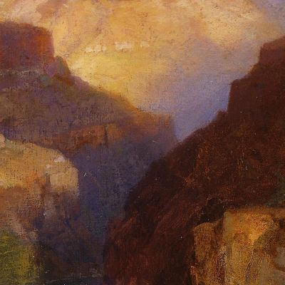 Zoroaster Peak Grand Canyon Arizona Thomas Moran tmr100 canvas print