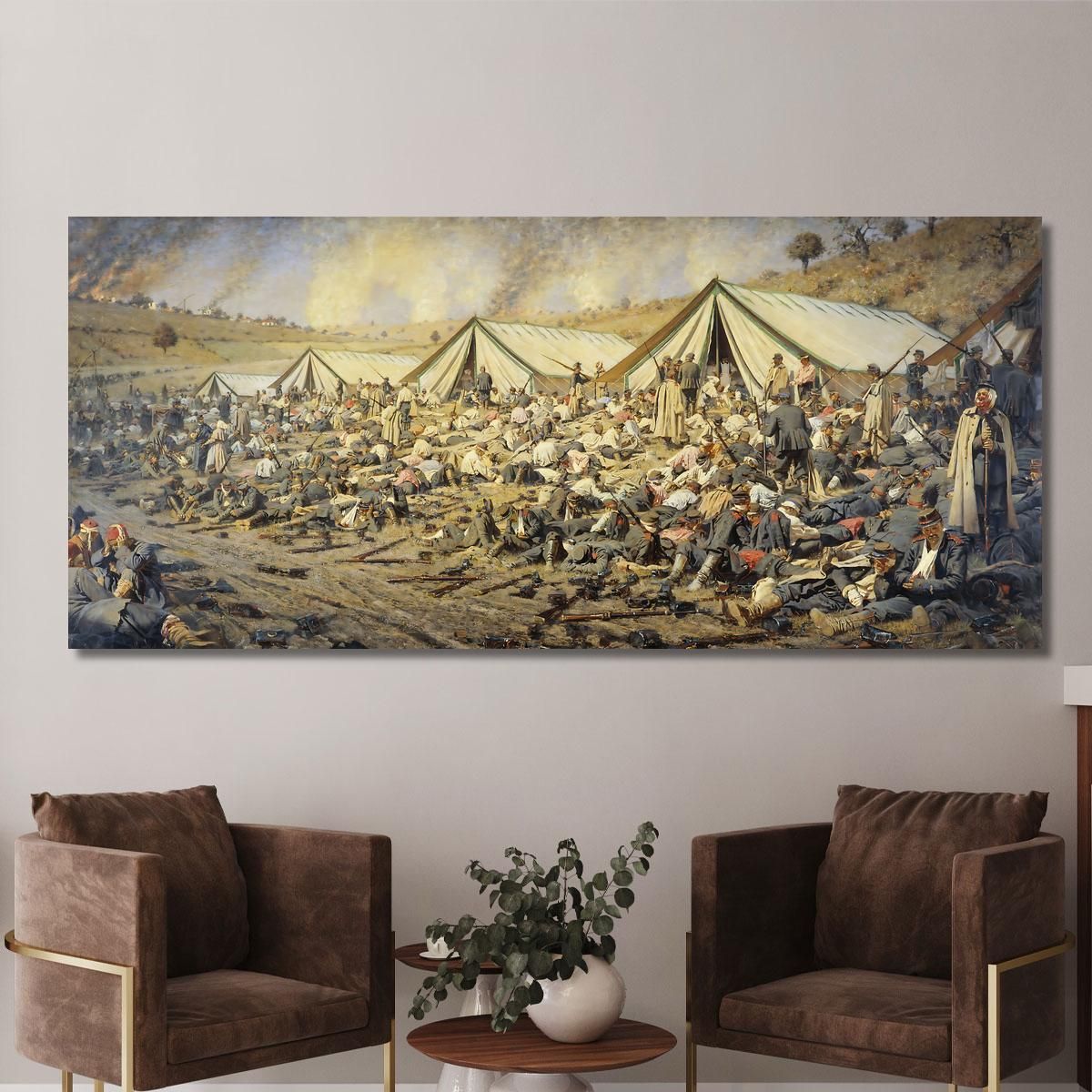 After The Attack. Plevna Vasily Vereshchagin vvr6 canvas print 