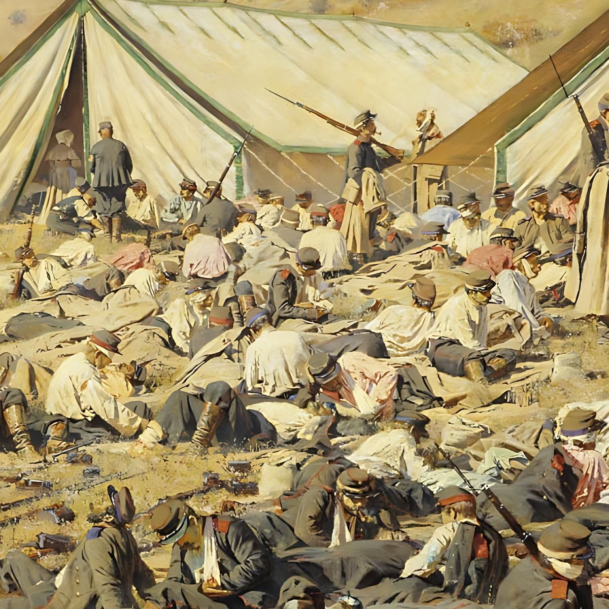 After The Attack. Plevna Vasily Vereshchagin vvr6 canvas print