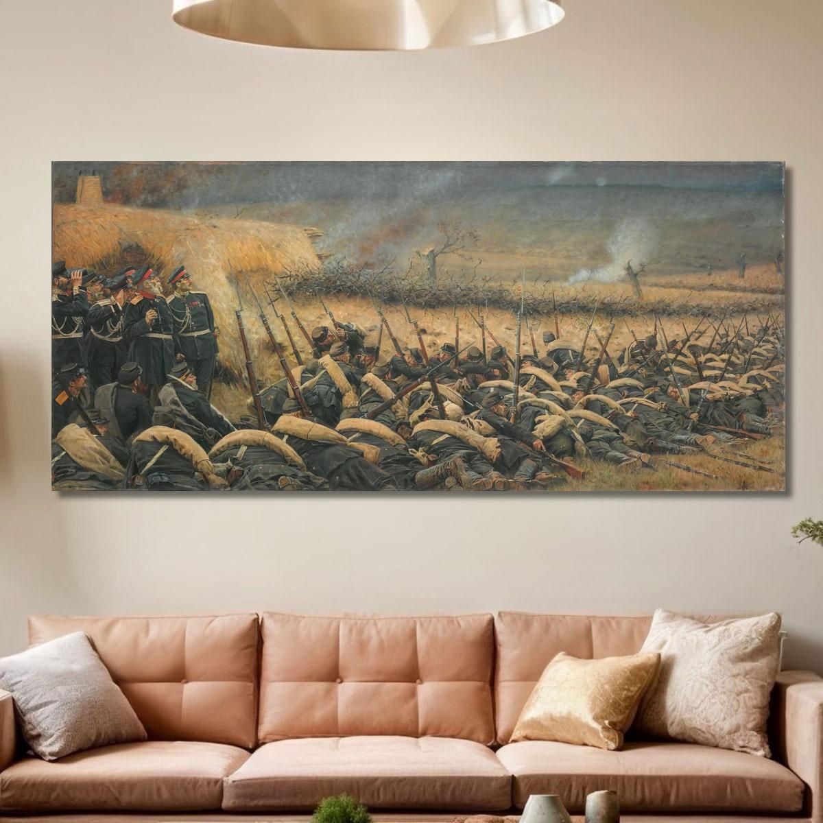 Before The Attack. At Plevna Vasily Vereshchagin vvr10 canvas print 
