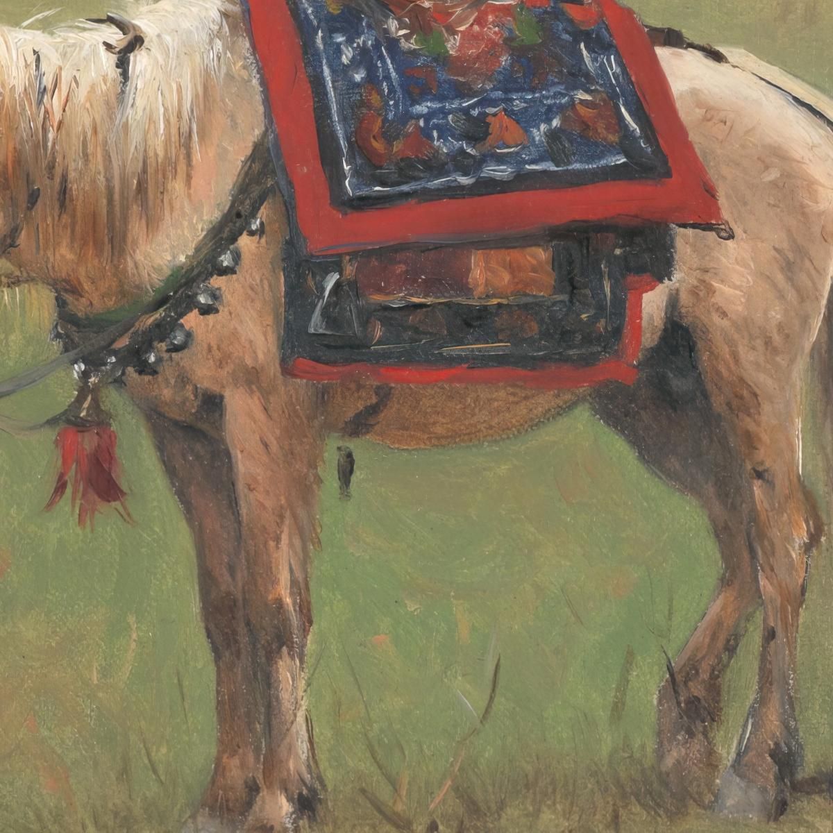 Himalayan Ponies Vasily Vereshchagin vvr24 canvas print
