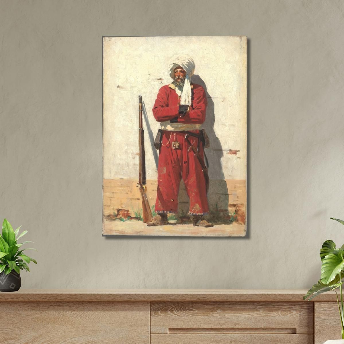Kokand Soldier Vasily Vereshchagin vvr27 canvas print 