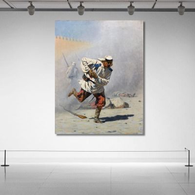 Mortally Wounded Vasily Vereshchagin vvr34 canvas print 