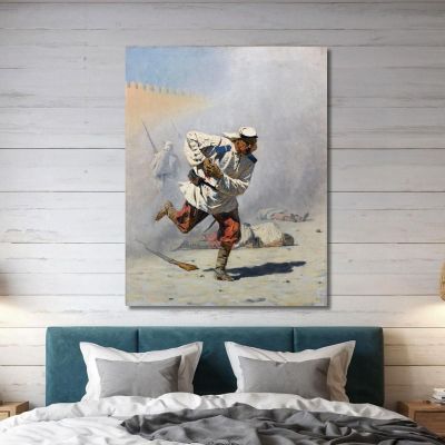 Mortally Wounded Vasily Vereshchagin vvr34 canvas print 