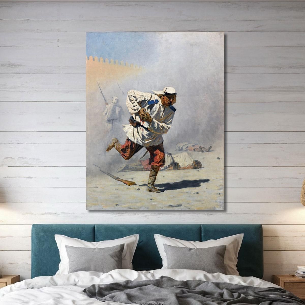 Mortally Wounded Vasily Vereshchagin vvr34 canvas print 