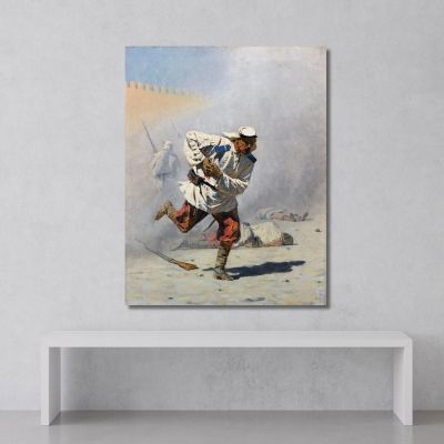 Mortally Wounded Vasily Vereshchagin vvr34 canvas print 