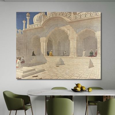 Pearl Mosque At Delhi Vasily Vereshchagin vvr40 canvas print 