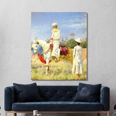 Rider In Jaipur Vasily Vereshchagin vvr46 canvas print 