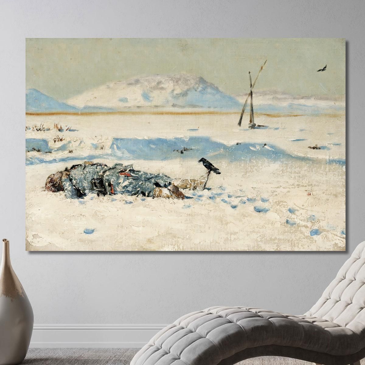 The Fallen Soldier Vasily Vereshchagin vvr60 canvas print 