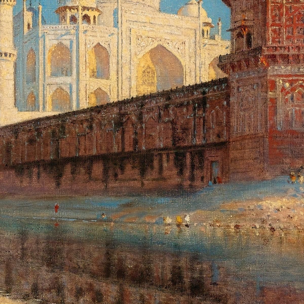 The Taj Mahal Evening Vasily Vereshchagin vvr65 canvas print