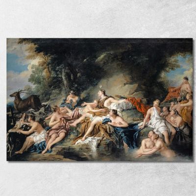 Diana And Actaeon Jean-François de Troy jft7 canvas print 