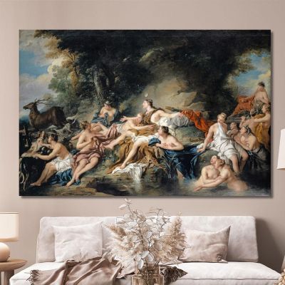 Diana And Actaeon Jean-François de Troy jft7 canvas print 