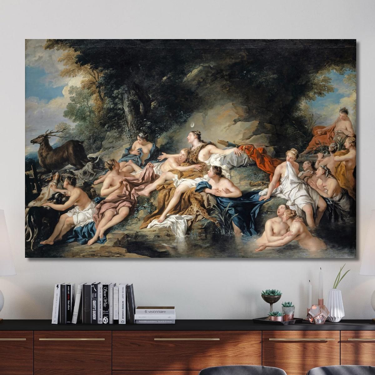Diana And Actaeon Jean-François de Troy jft7 canvas print 