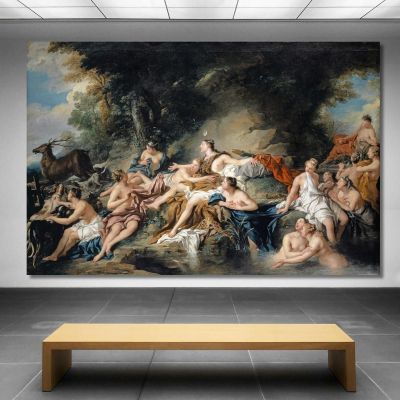 Diana And Actaeon Jean-François de Troy jft7 canvas print 