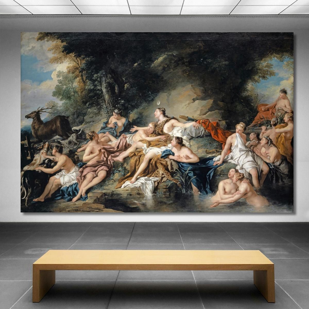 Diana And Actaeon Jean-François de Troy jft7 canvas print 
