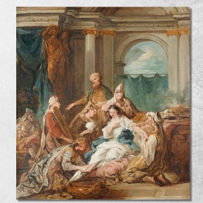 Esther At Her Toilet Jean-François de Troy jft9 canvas print 