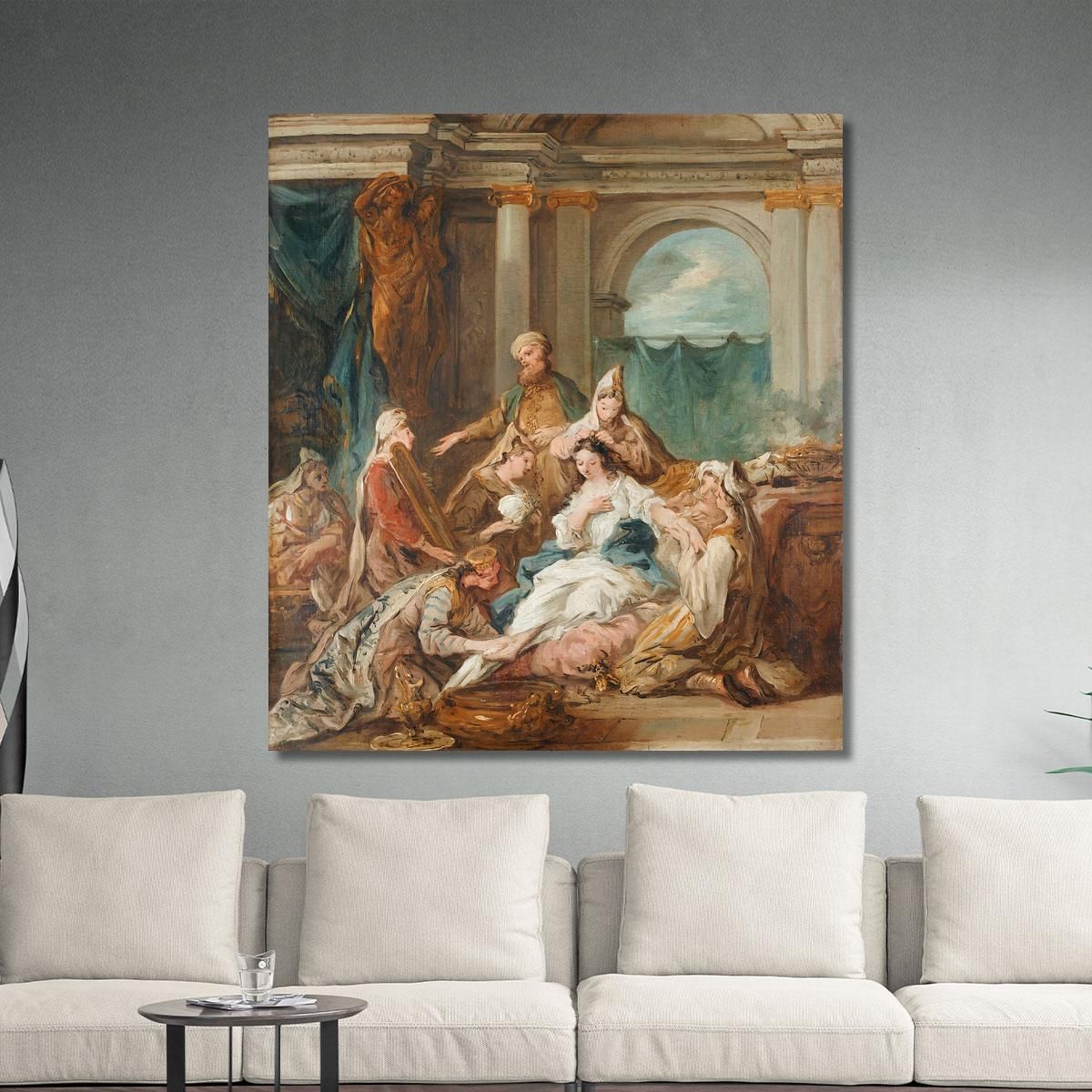 Esther At Her Toilet Jean-François de Troy jft9 canvas print 