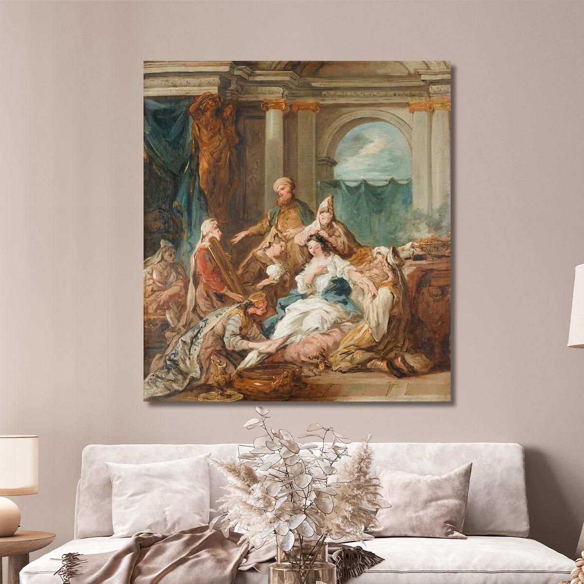 Esther At Her Toilet Jean-François de Troy jft9 canvas print 
