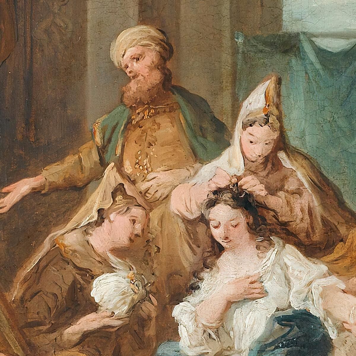 Esther At Her Toilet Jean-François de Troy jft9 canvas print