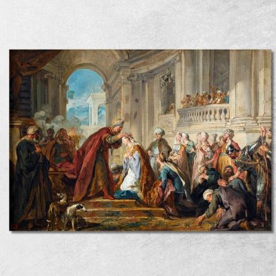 The Coronation Of Esther Jean-François de Troy jft11 canvas print 