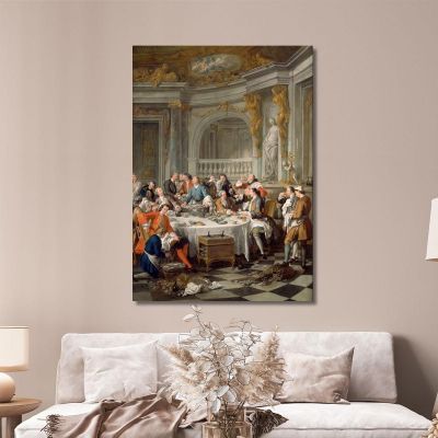 The Oyster Lunch Jean-François de Troy jft12 canvas print 