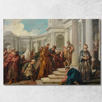 Mordecai'S Disdain Jean-François de Troy jft15 canvas print 