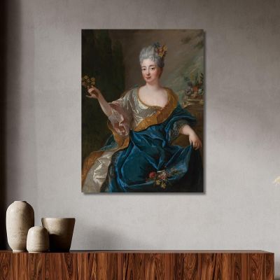 Portrait Of A Lady Jean-François de Troy jft20 canvas print 