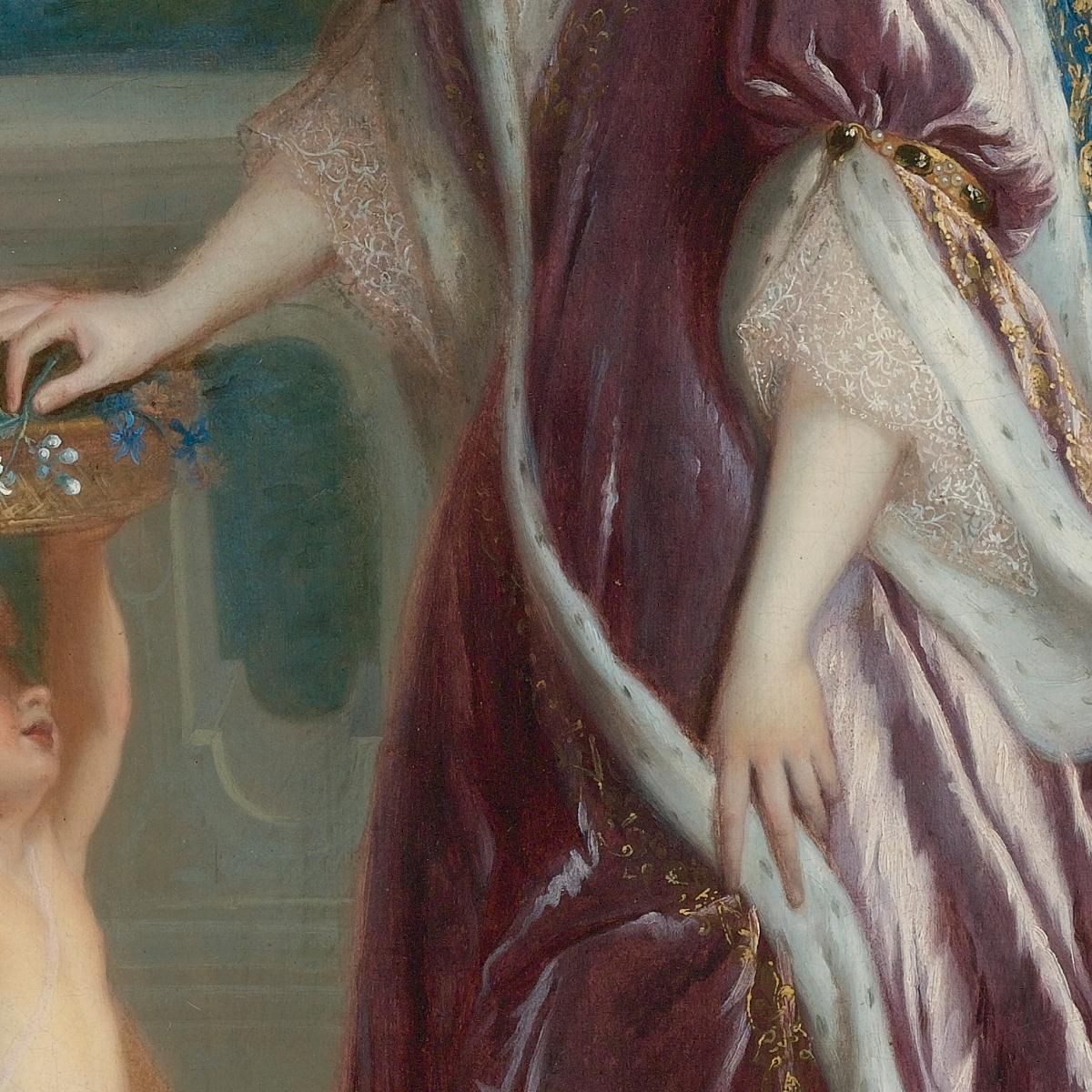 Portrait Of Elisabeth-Charlotte Of Bavaria The Princess Palatine Jean-François de Troy jft23 canvas print