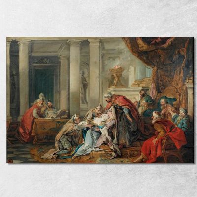The Fainting Of Esther Jean-François de Troy jft31 canvas print 