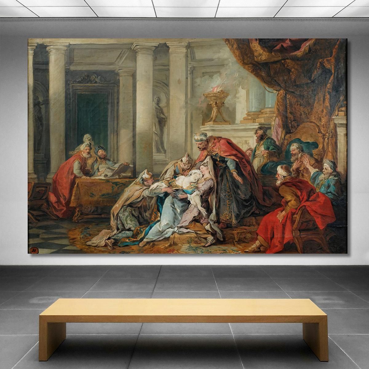 The Fainting Of Esther Jean-François de Troy jft31 canvas print 