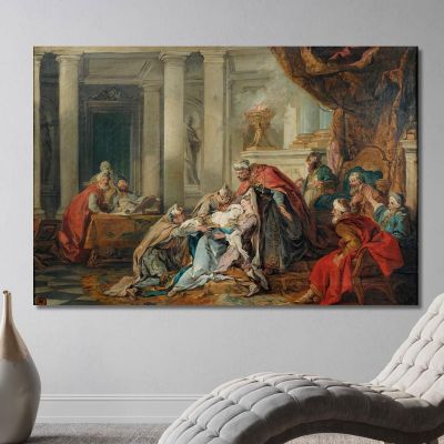 The Fainting Of Esther Jean-François de Troy jft31 canvas print 