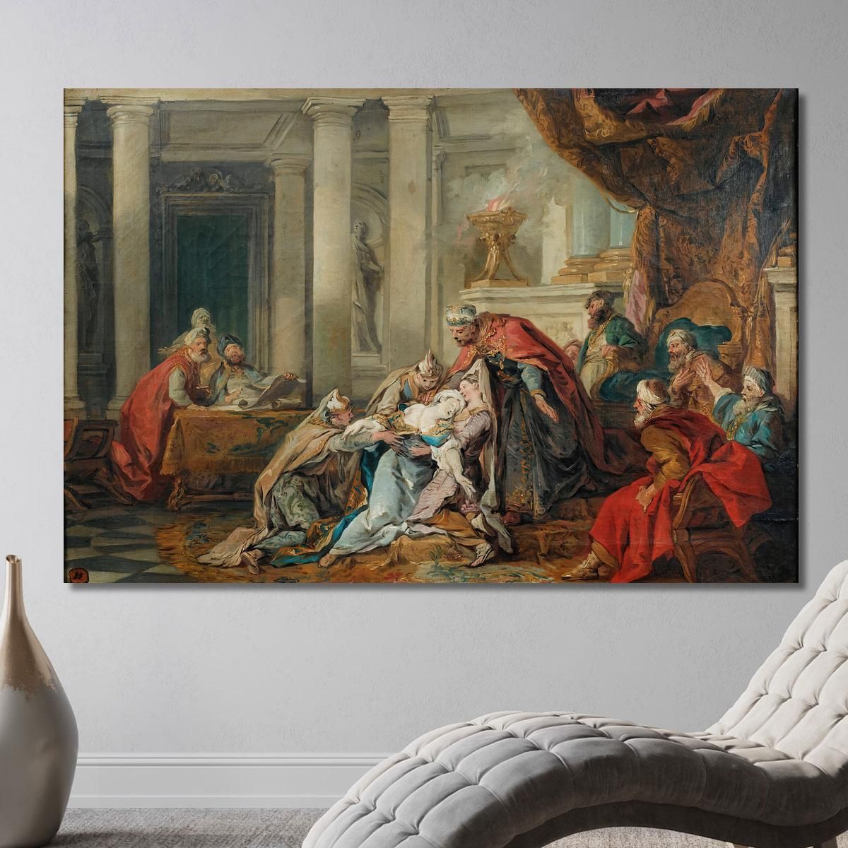 The Fainting Of Esther Jean-François de Troy jft31 canvas print 