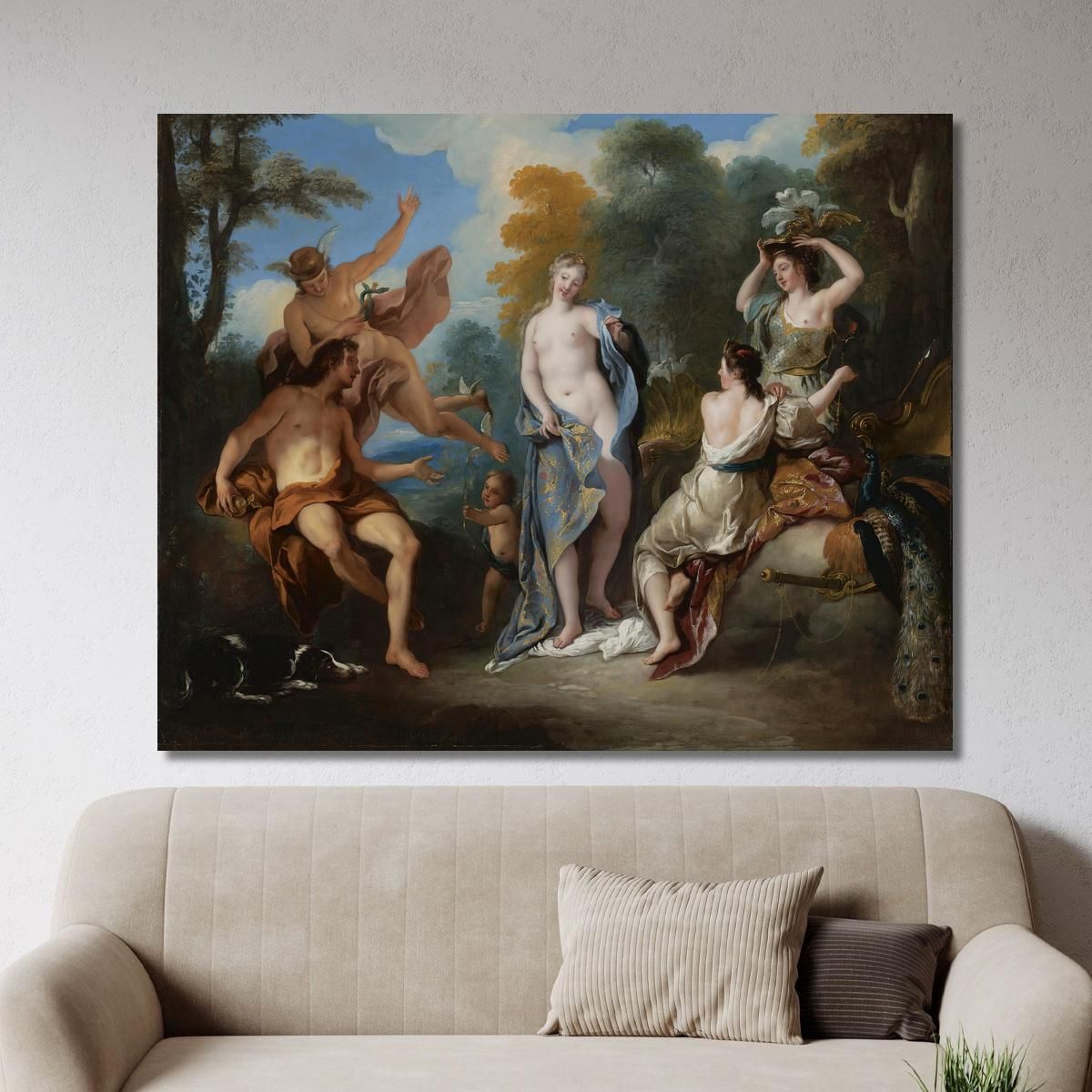 The Judgement Of Paris Jean-François de Troy jft34 canvas print 