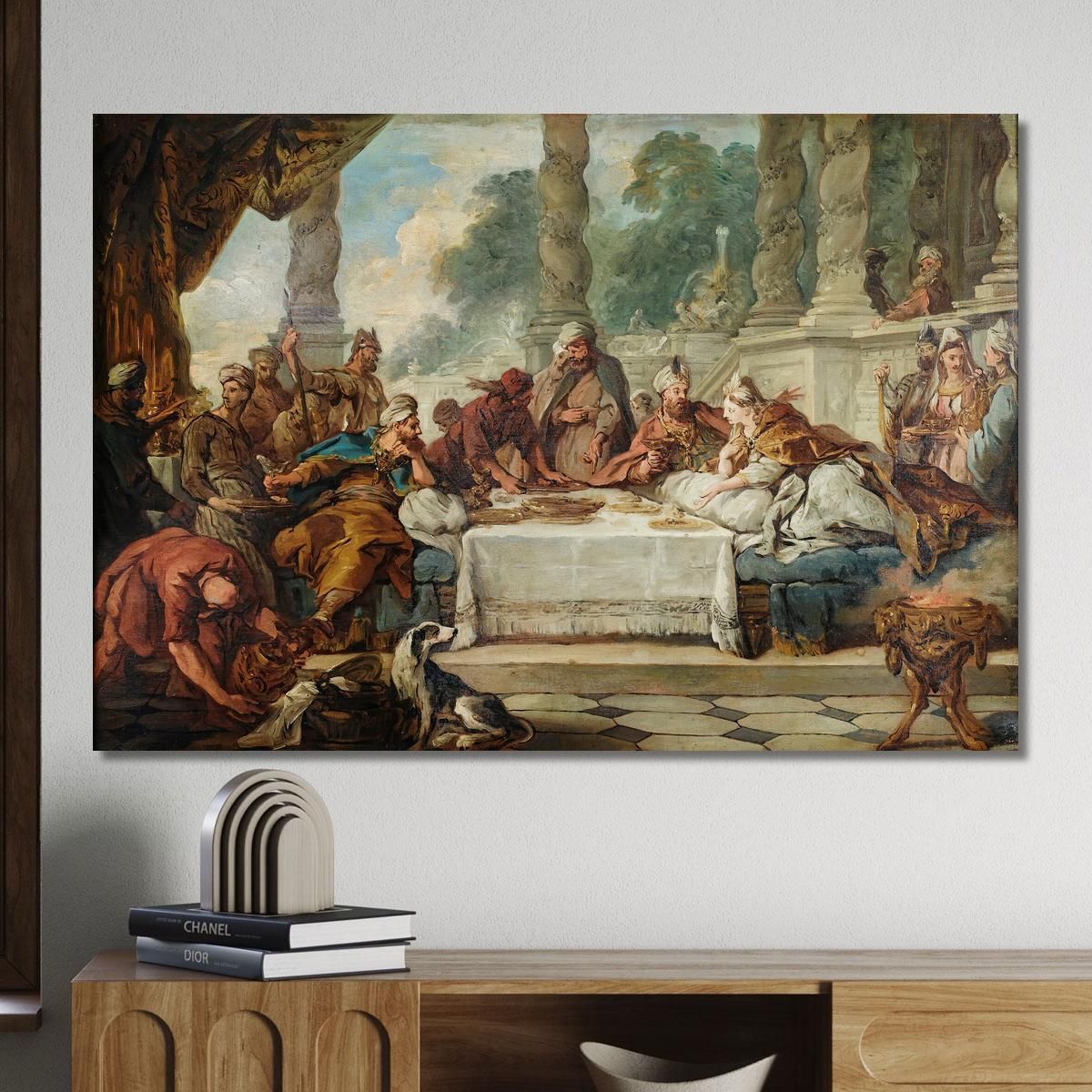 The Meal Of Esther And Ahasuerus Jean-François de Troy jft36 canvas print 