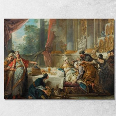 The Sentencing Of Aman Jean-François de Troy jft39 canvas print 