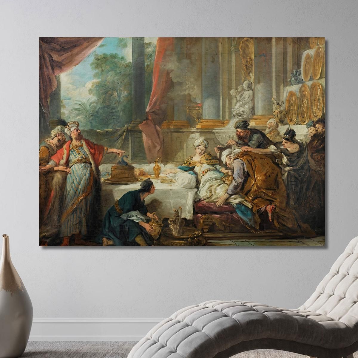 The Sentencing Of Aman Jean-François de Troy jft39 canvas print 