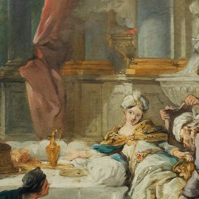 The Sentencing Of Aman Jean-François de Troy jft39 canvas print