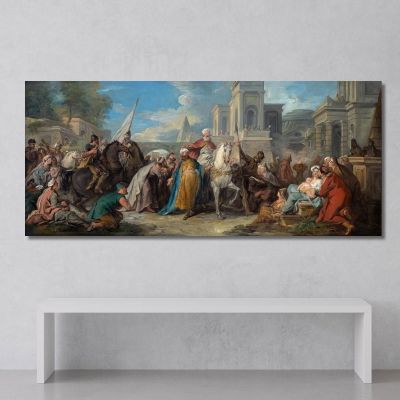 The Triumph Of Mordecai Jean-François de Troy jft40 canvas print 