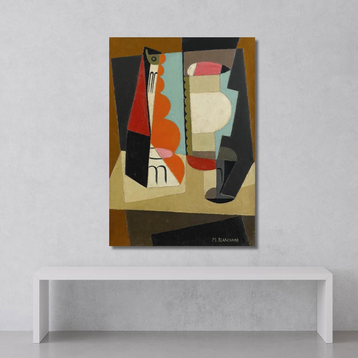 Cubist Still Life María Blanchard mbl8 canvas print 