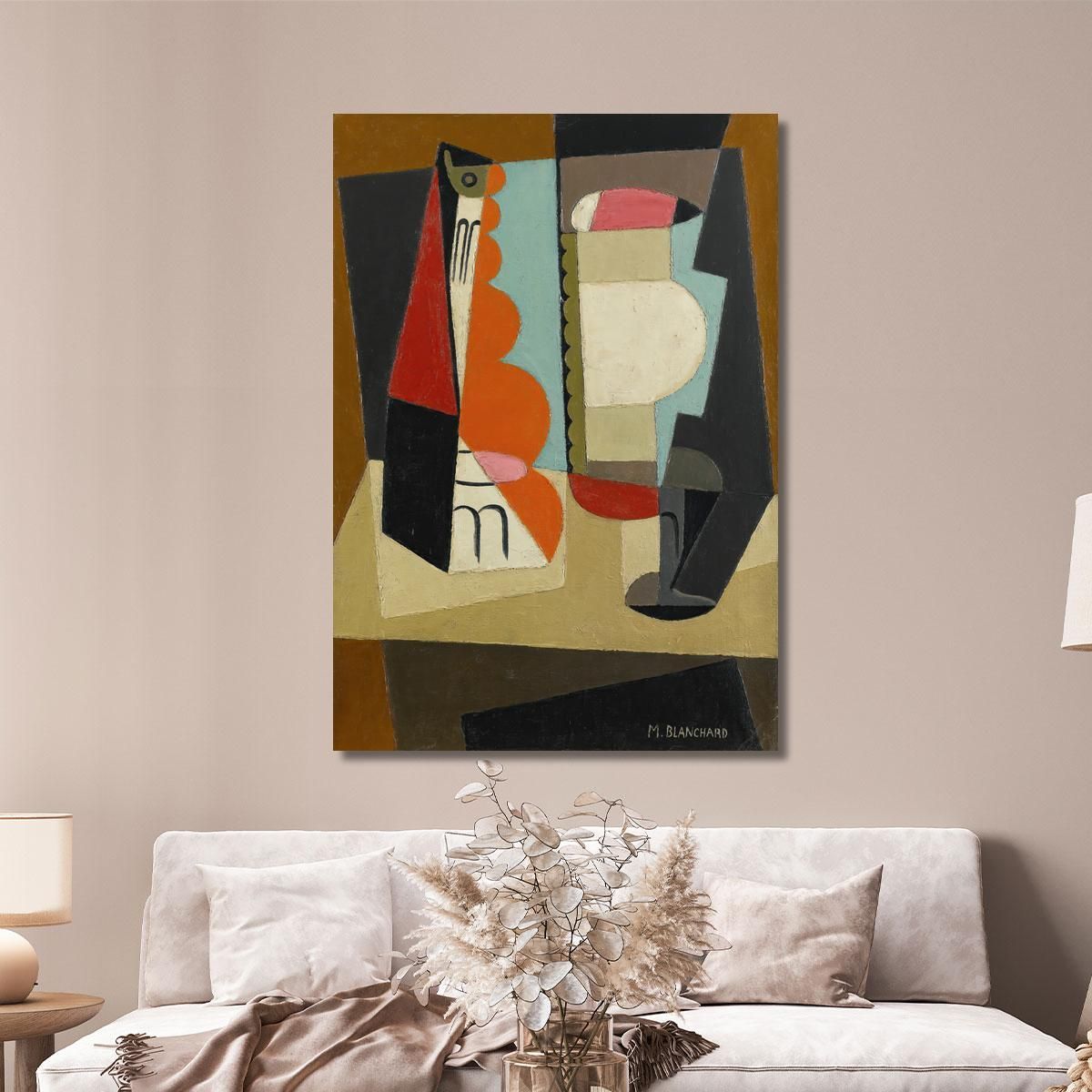 Cubist Still Life María Blanchard mbl8 canvas print 