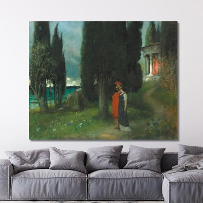 Peaceful Evening Ferdinand Leeke flk7 canvas print 